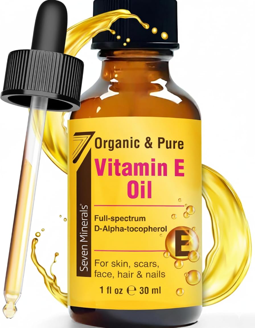 Textura sedosa tras uso diario de vitamina E Ultra Pura de Seven Minerals.