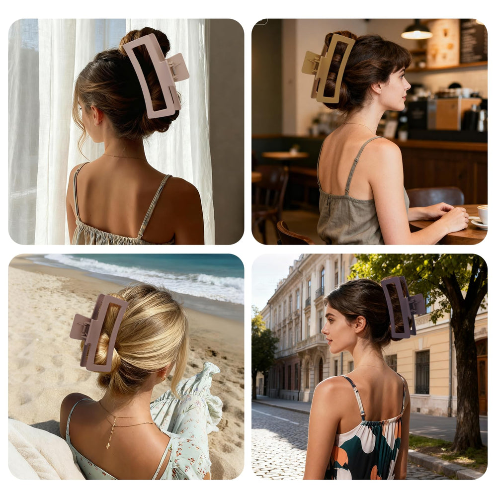 SEVEN STYLE oversized matte clip ideal for full updos and half-up styles.