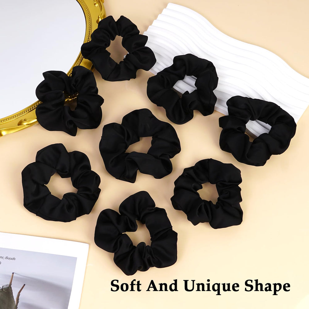 SEVEN STYLE satin scrunchies gift-ready pack appeals to beauty lovers.