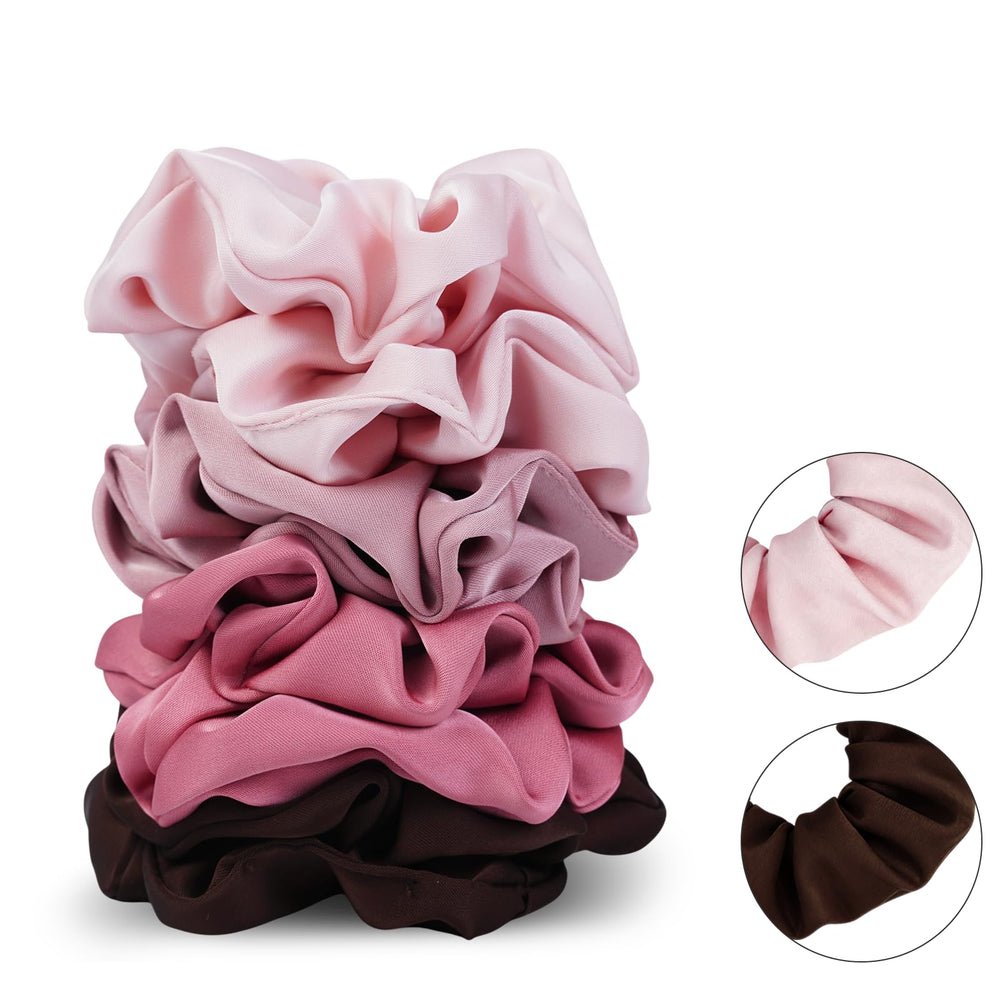 SEVEN STYLE juego de 8 gomas satinadas, regalo chic para mujeres.