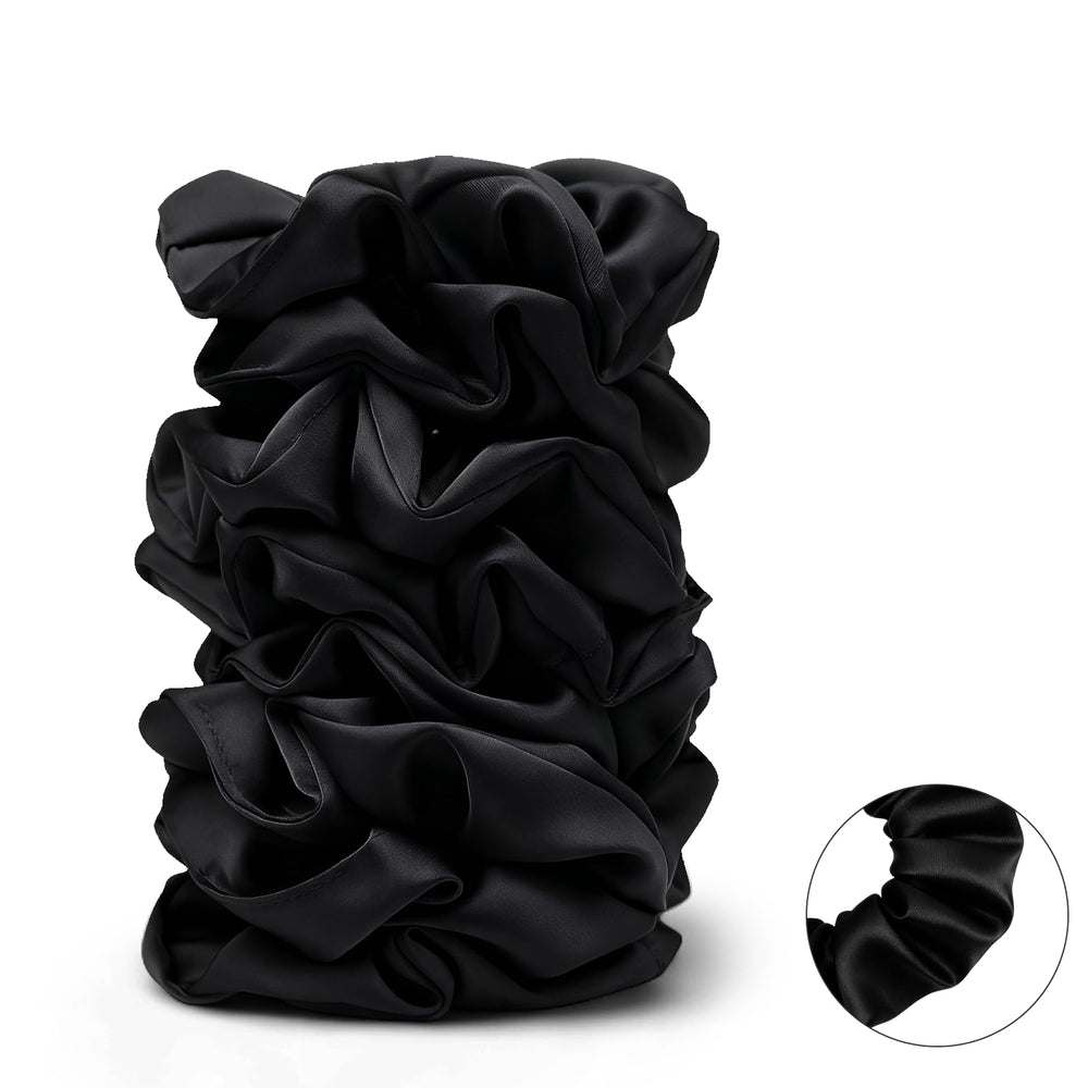 SEVEN STYLE satin scrunchies daily wear complements casual to formal looks.