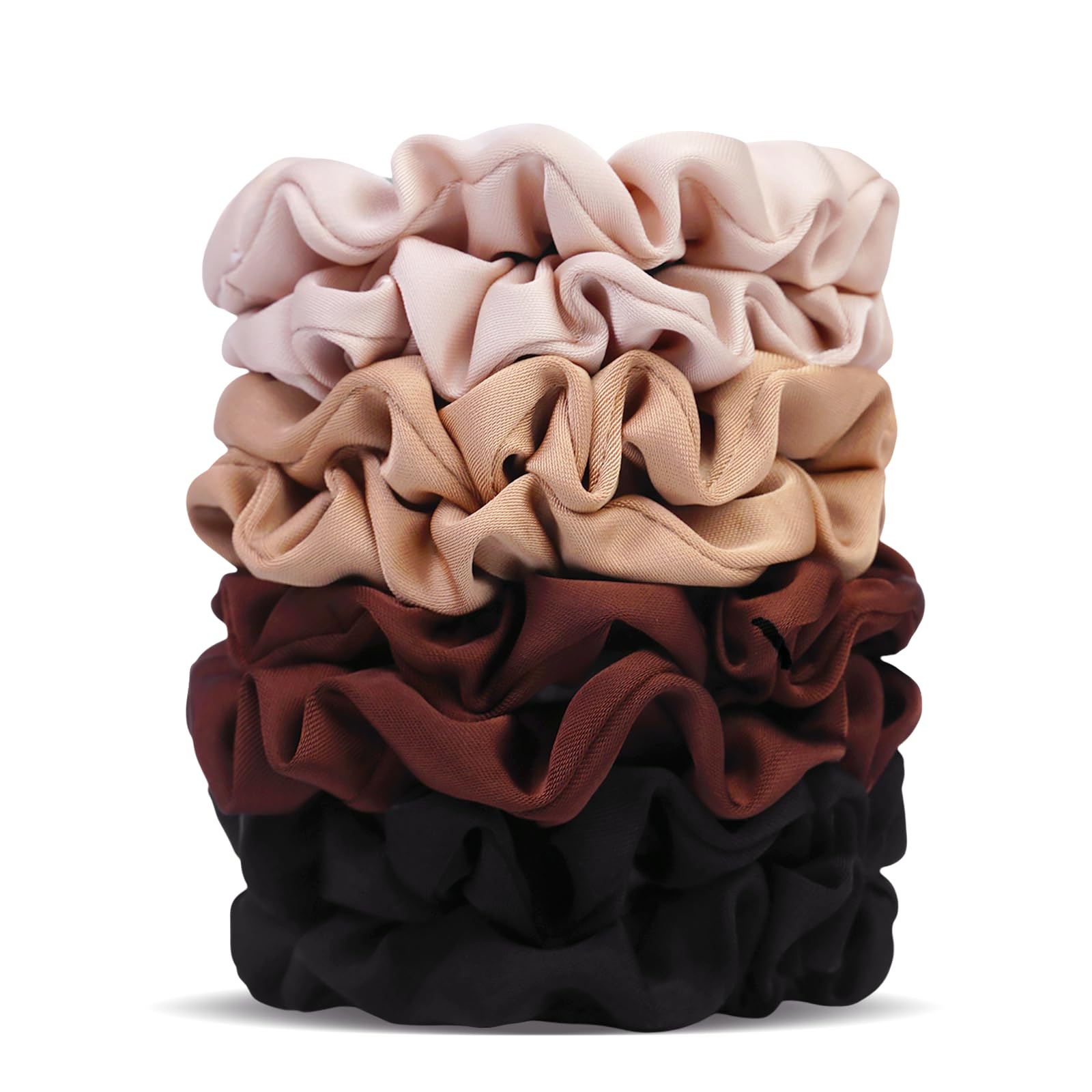 SEVEN STYLE Ultra-Petite satin scrunchies gift pack for stylish gifting