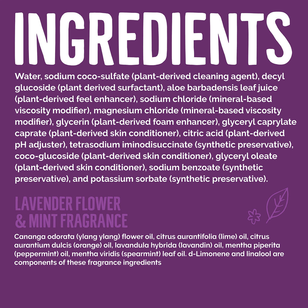 Plant-based cleaning formula of Seventh Generation hand soap