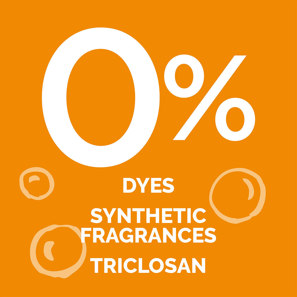 Scent from essential oils in Seventh Generation Mandarin Orange and Grapefruit.