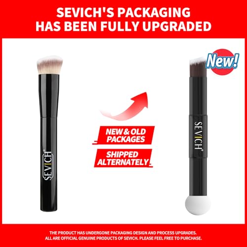 SEVICH angled brush for precise blending with natural-looking results.