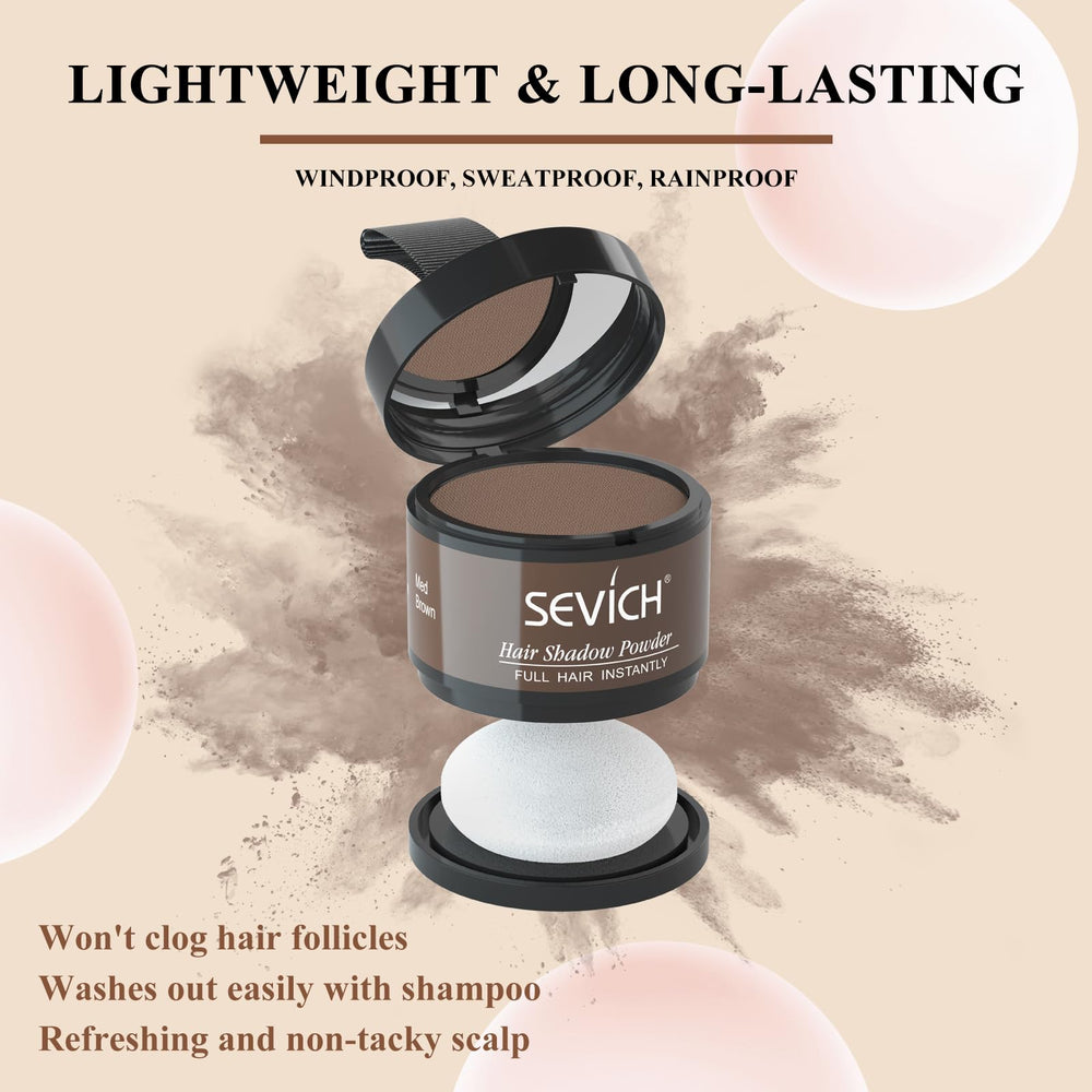 SEVICH Hairline Powder compact with mirror and puff for on the go