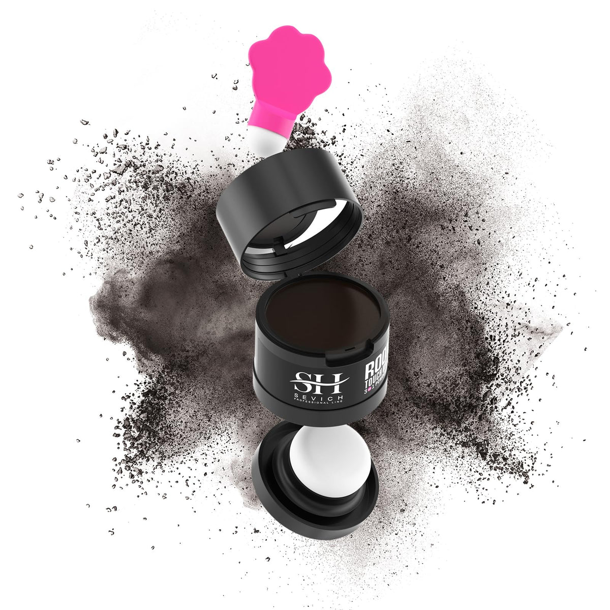 Sevich Hairline Powder compact mirror enables quick on-the-go touch-ups.