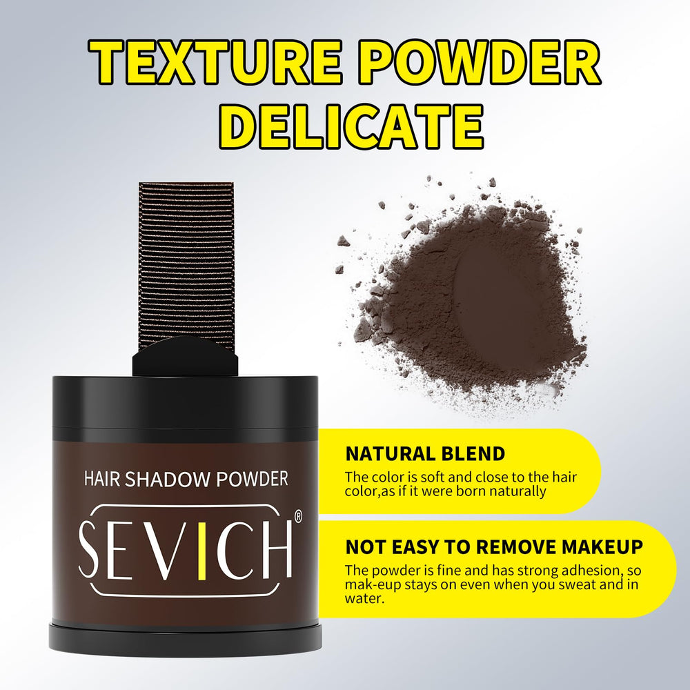 SEVICH powder puff and mirror for quick, discreet applications.