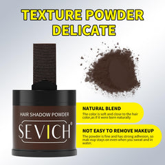 SEVICH powder puff and mirror for quick, discreet applications.