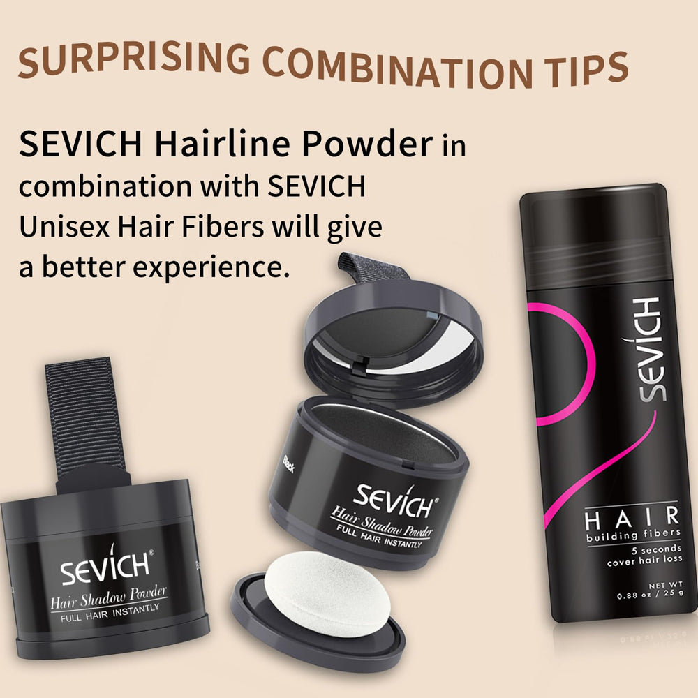SEVICH Hairline Powder creates a seamless natural looking hairline