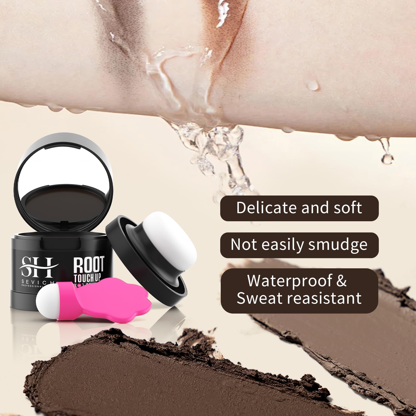 Sevich Hairline Powder travel compact highlights portability for daily use.