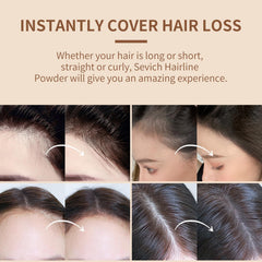 SEVICH Hairline Shadow Powder grey roots coverage blends naturally with hair.