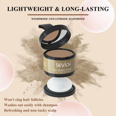 SEVICH Hairline Shadow Powder mirror enables precise on-the-go touch-ups.