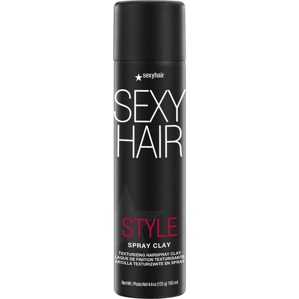 SexyHair Arcilla en aerosol texturizante: textura ligera y acabado mate para todo tipo de cabello.