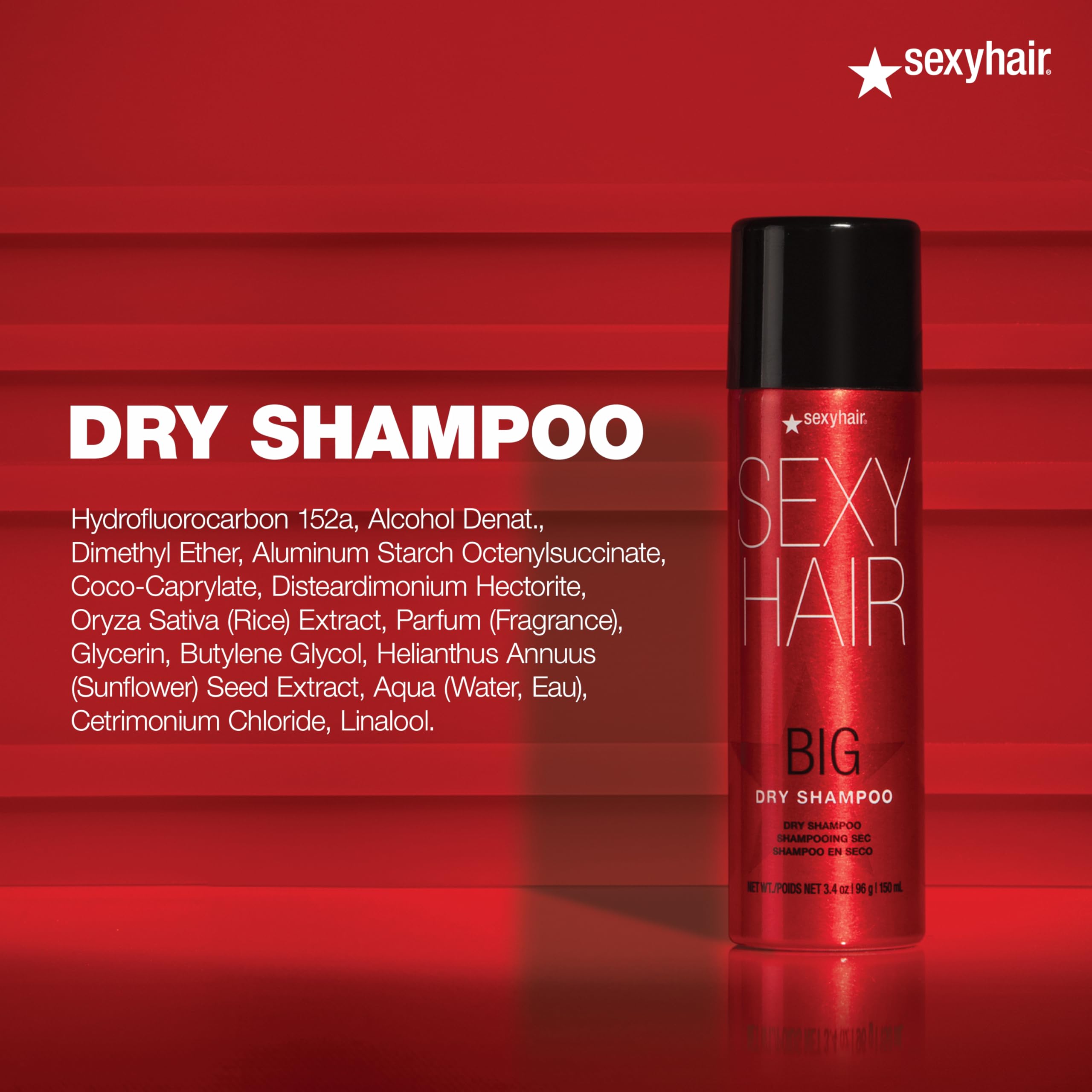 SexyHair Big Dry Shampoo acabado transparente sin residuo visible
