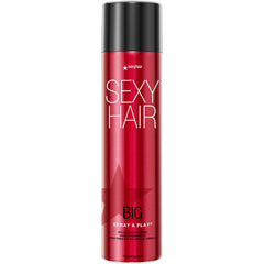 SexyHair Big Spray & Play bottle-front highlighting shine and versatile hold