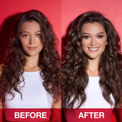 Shot of SexyHair Big Spray & Play emphasizing a glossy finish on styled hair