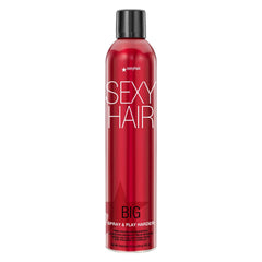 SexyHair Big Spray: botella de 10 oz para fijación duradera y volumen.
