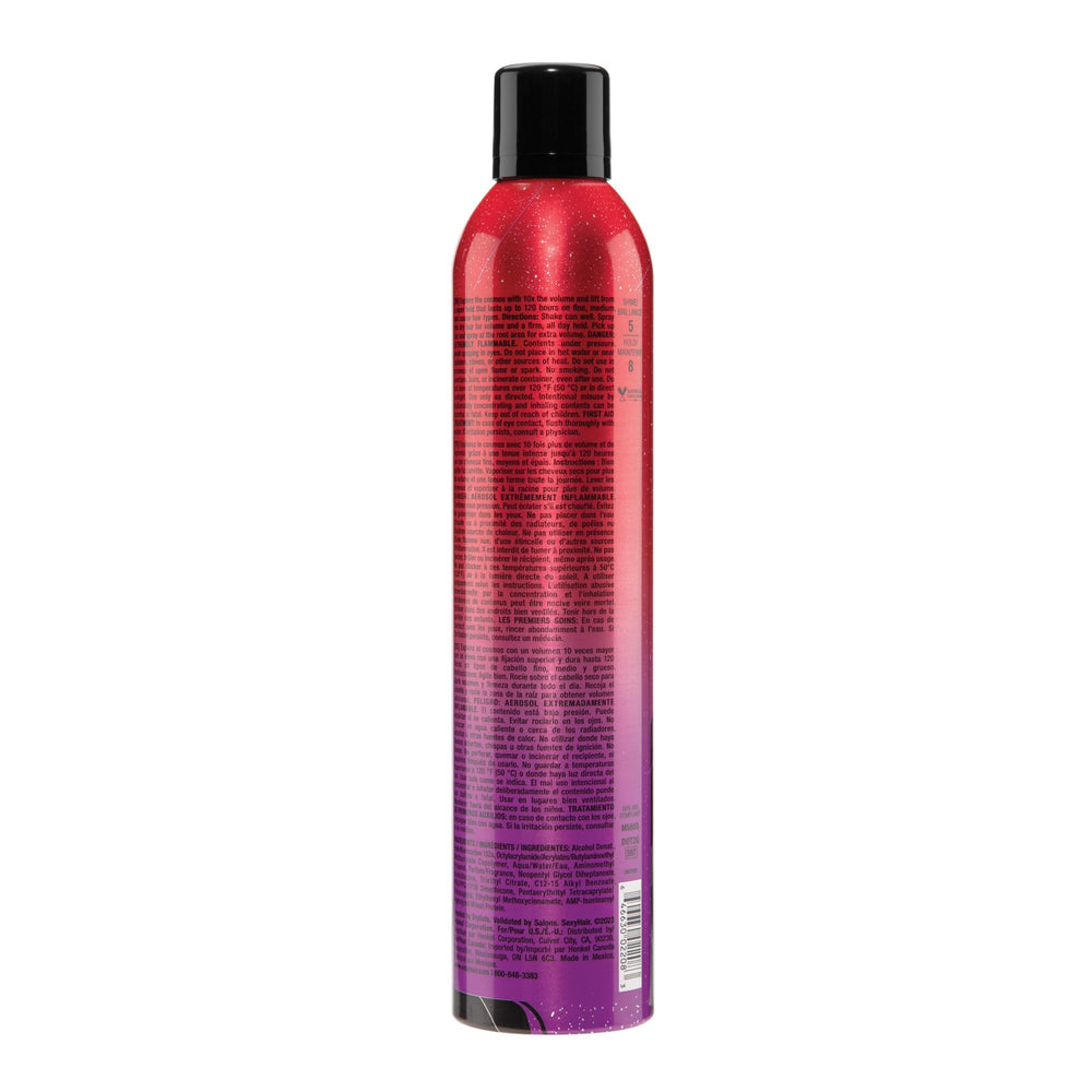 SexyHair Big Spray mist in action for even, controlled application and lift