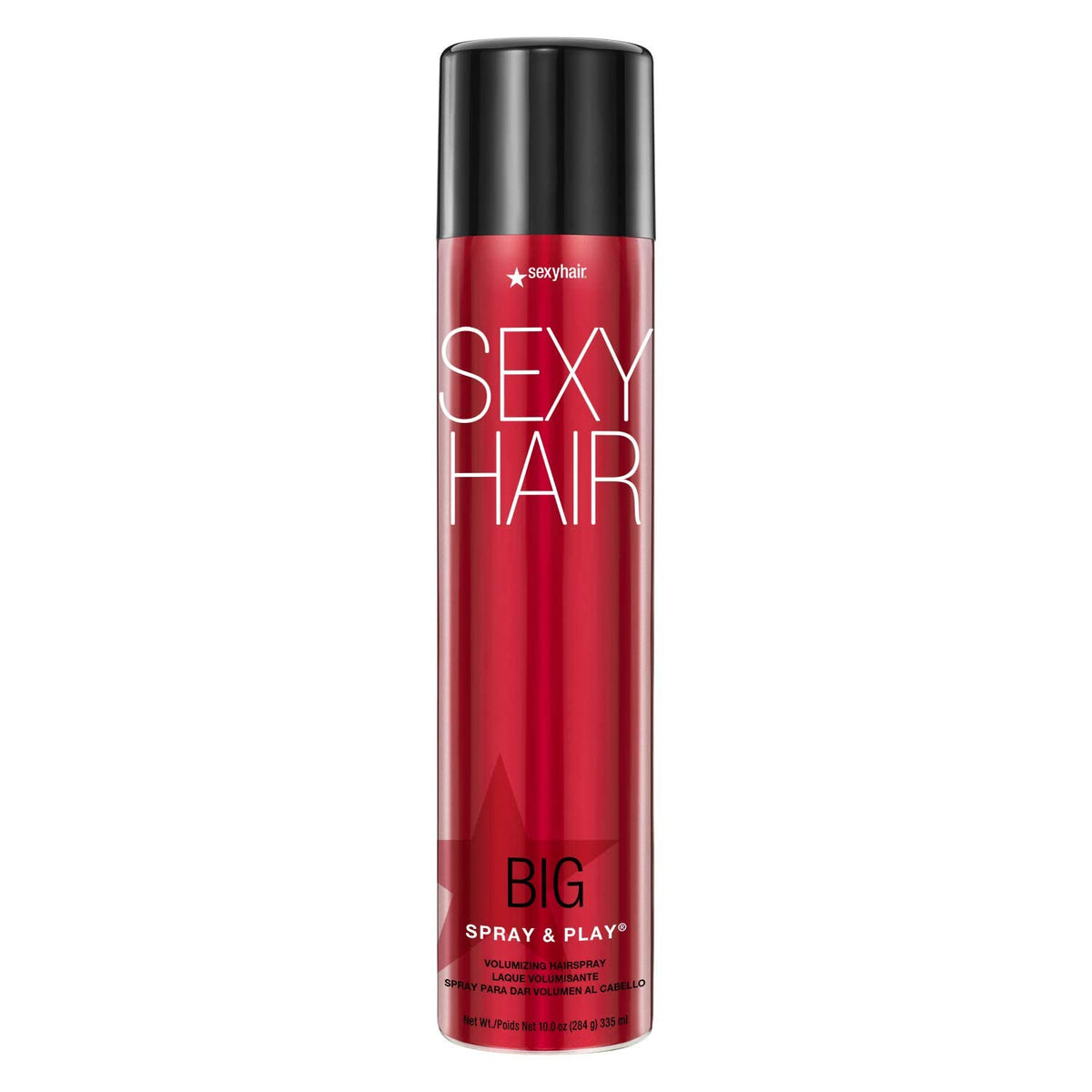 SexyHair Big Spray & Play: botella visible con volumen para el peinado duradero.