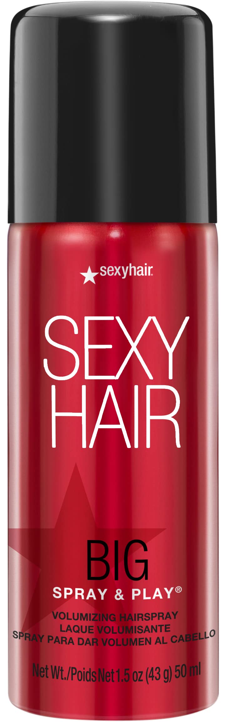 SexyHair Big Spray & Play, lata de viaje que añade volumen duradero.