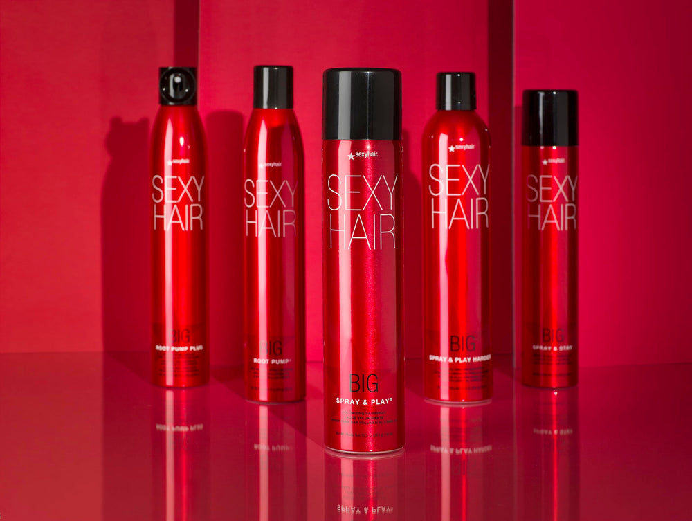 SexyHair Big Spray y Play volumen alto para peinados con cuerpo