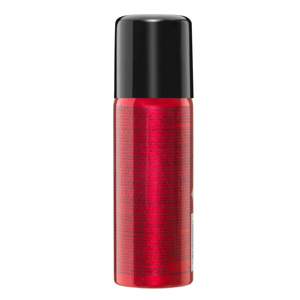 SexyHair Big Spray & Stay: detalle de etiqueta destacando resistencia a la humedad