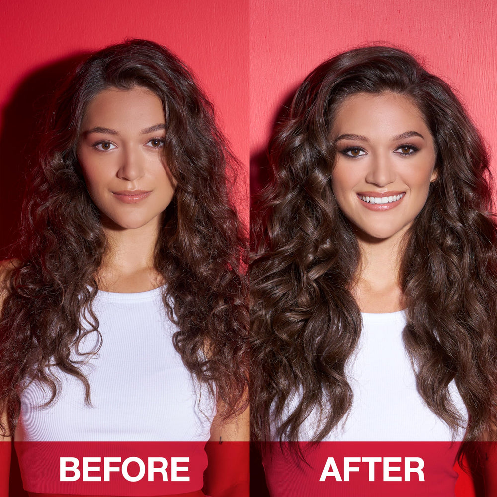 SexyHair Big Spray & Stay bottle close-up showing humidity resistance and shine.