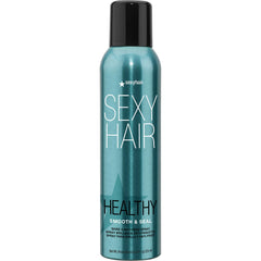 SexyHair spray en botella para brillo y control del encrespamiento durante el día.