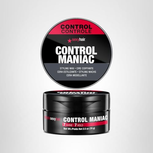 SexyHair Control Maniac Wax brillo intenso que resiste la humedad y el frizz