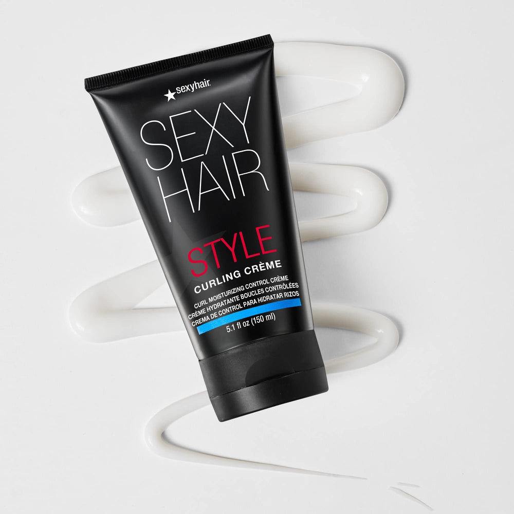 SexyHair Curling Creme brillo sedoso en rizos naturales.