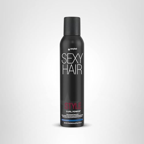 SexyHair Curl Power Mousse: envase de 8.5 oz para uso diario.