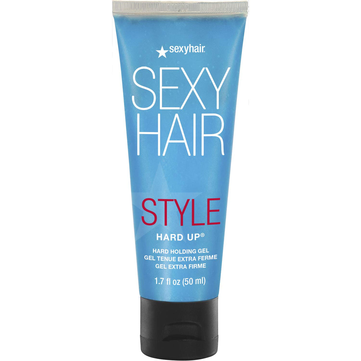 SexyHair Hard Up Gel para aplicación manual con fijación duradera.