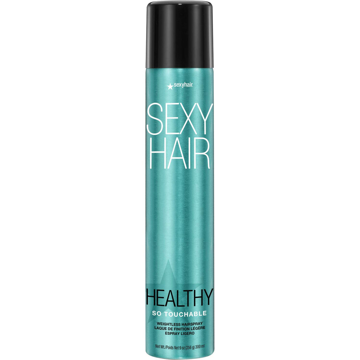 SexyHair Healthy So Touchable Hairspray – botella: spray ligero para cabello suave y brillante.