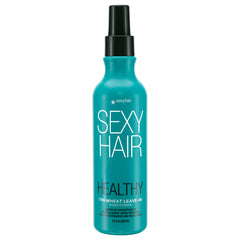 SexyHair Healthy Tri-Wheat Leave-In Bottle shows detangling ease and moisture for smooth hair.