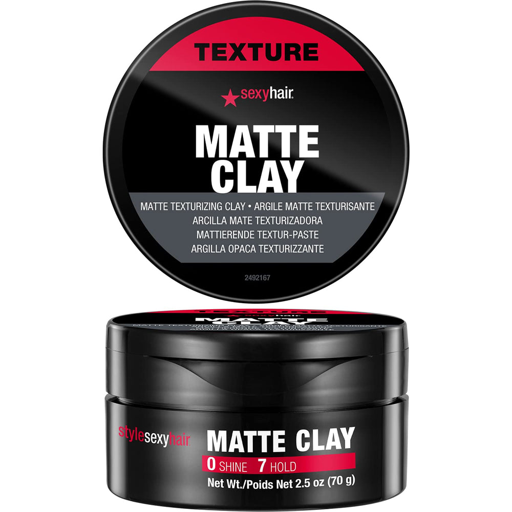 SexyHair Arcilla mate con empaque compacto para retoques y estilo duradero