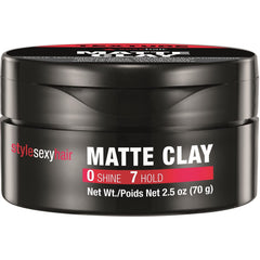 Arcilla mate de SexyHair ofreciendo agarre para moldear cabello