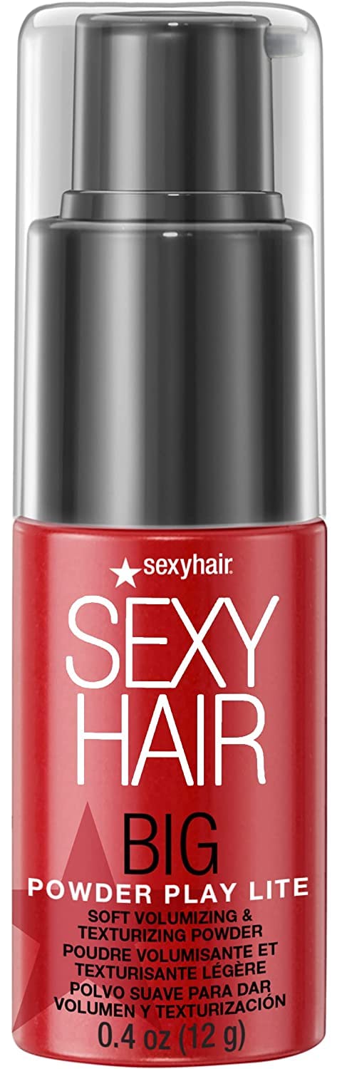 SexyHair Polvo de Peinado Lite Suave, botella transparente para volumen ligero y aplicación discreta.