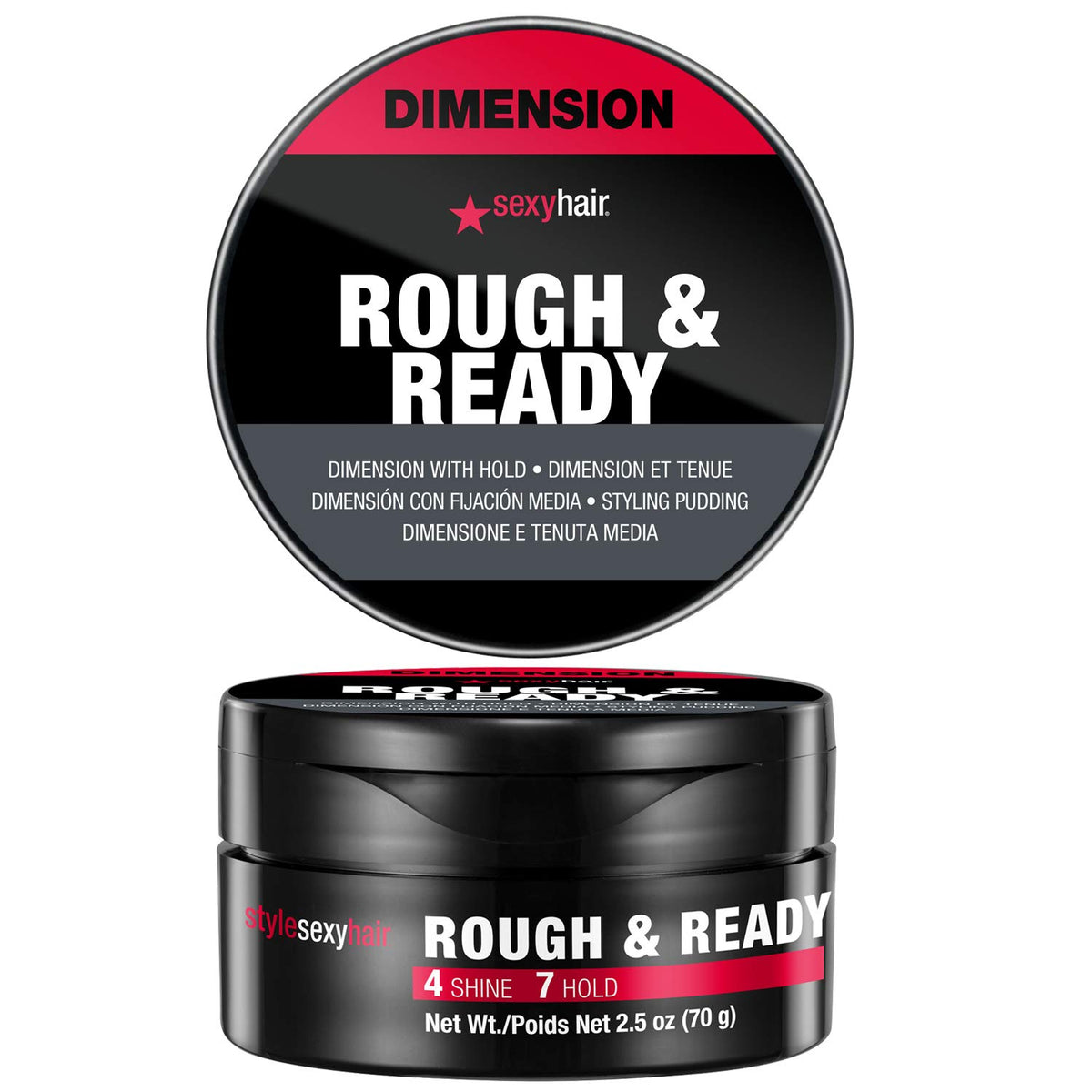 SexyHair Rough Ready Dimension: pomada en bote para definición y control