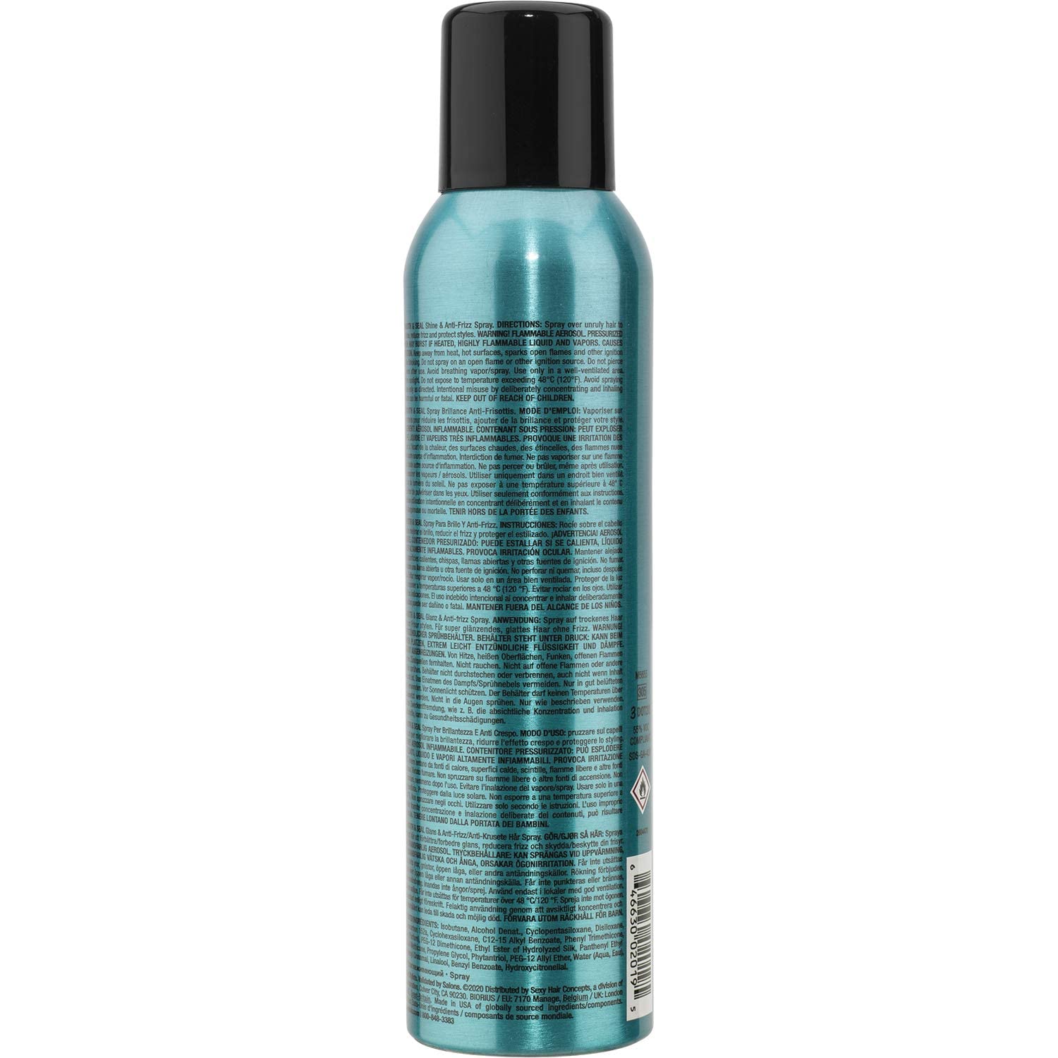 SexyHair sella el cutículo y aporta brillo, ideal para peinados con spray.