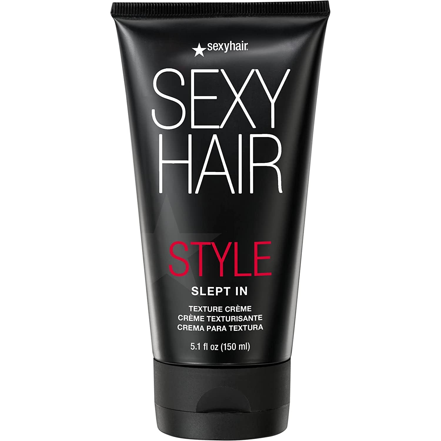 SexyHair Slept In Texture Creme bottle for effortless daily texture