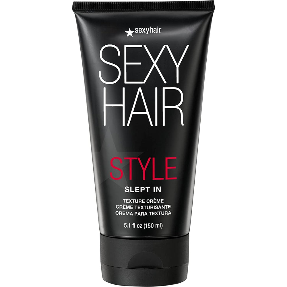 SexyHair Slept In Texture Creme bottle for effortless daily texture