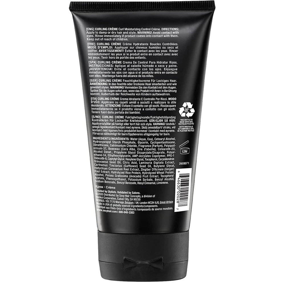 Close-up of SexyHair Slept In Texture Creme cap with easy dispense