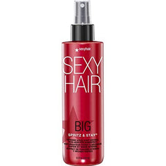 SexyHair Spritz & Stay muestra fijación intensa para estilos duraderos con brillo notable