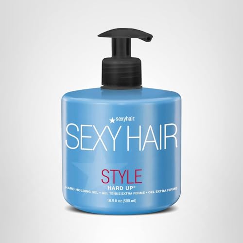 SexyHair Style Hard Up keeps your style through the day with clear finish.