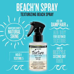 Textura tipo playa creada con Beach'n Spray para peinado rápido