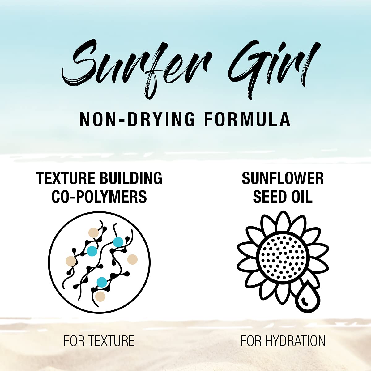 SexyHair Texture Surfer Girl Dry Texturizing Spray mist adds lift for lived-in texture.