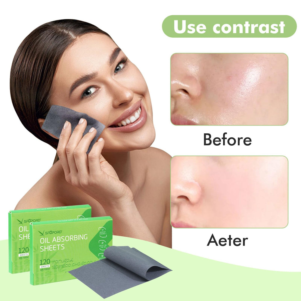 SFOPORD oil blotting sheet – single-sheet dispenser reduces waste while blotting.