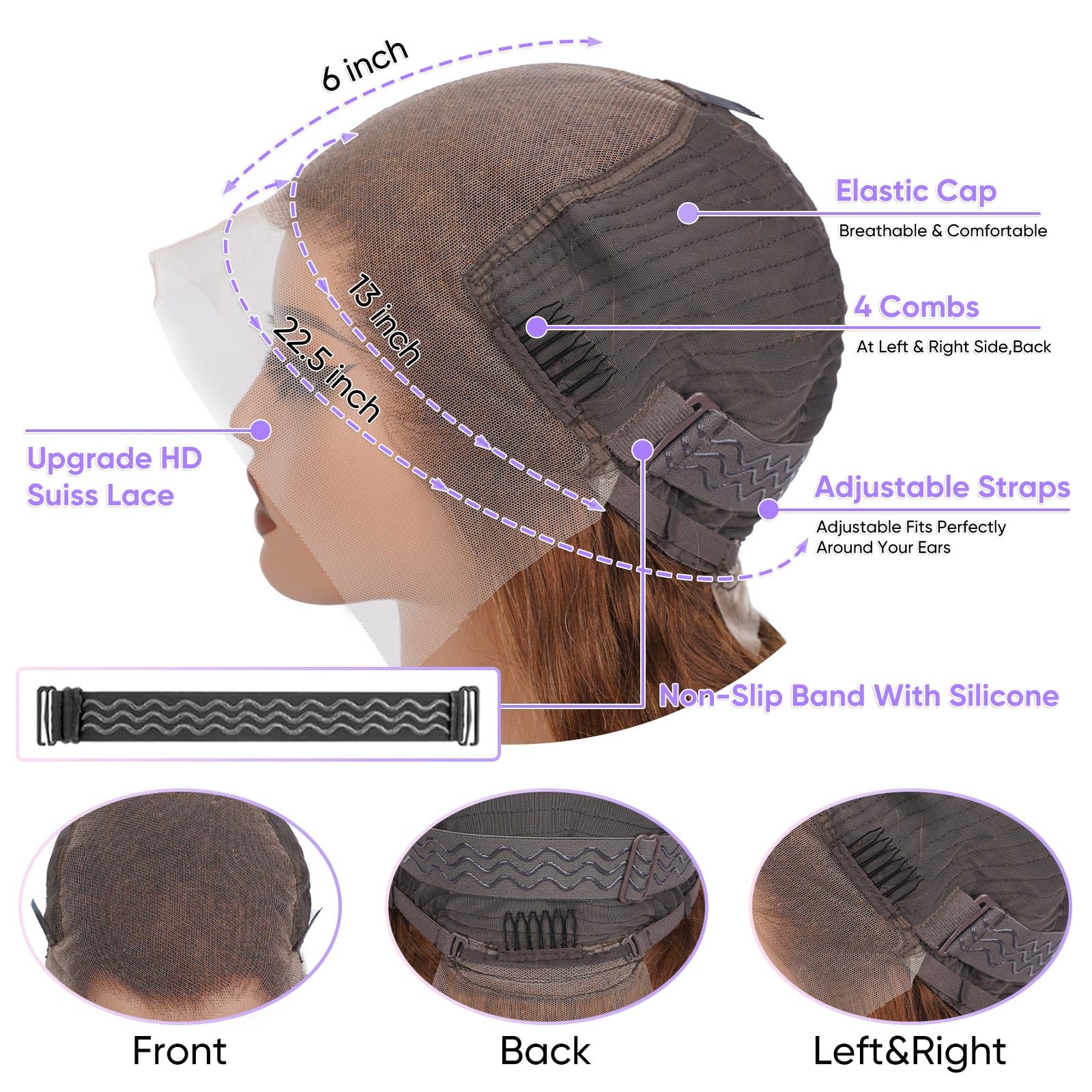 SFTNMEH 200-density wig provides full-bodied volume for glamorous everyday wear