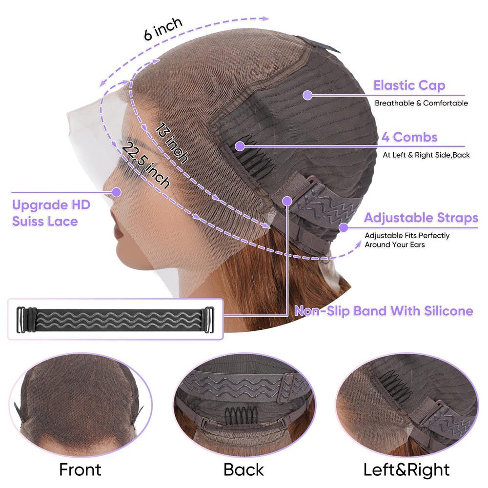 SFTNMEH 200-density wig provides full-bodied volume for glamorous everyday wear